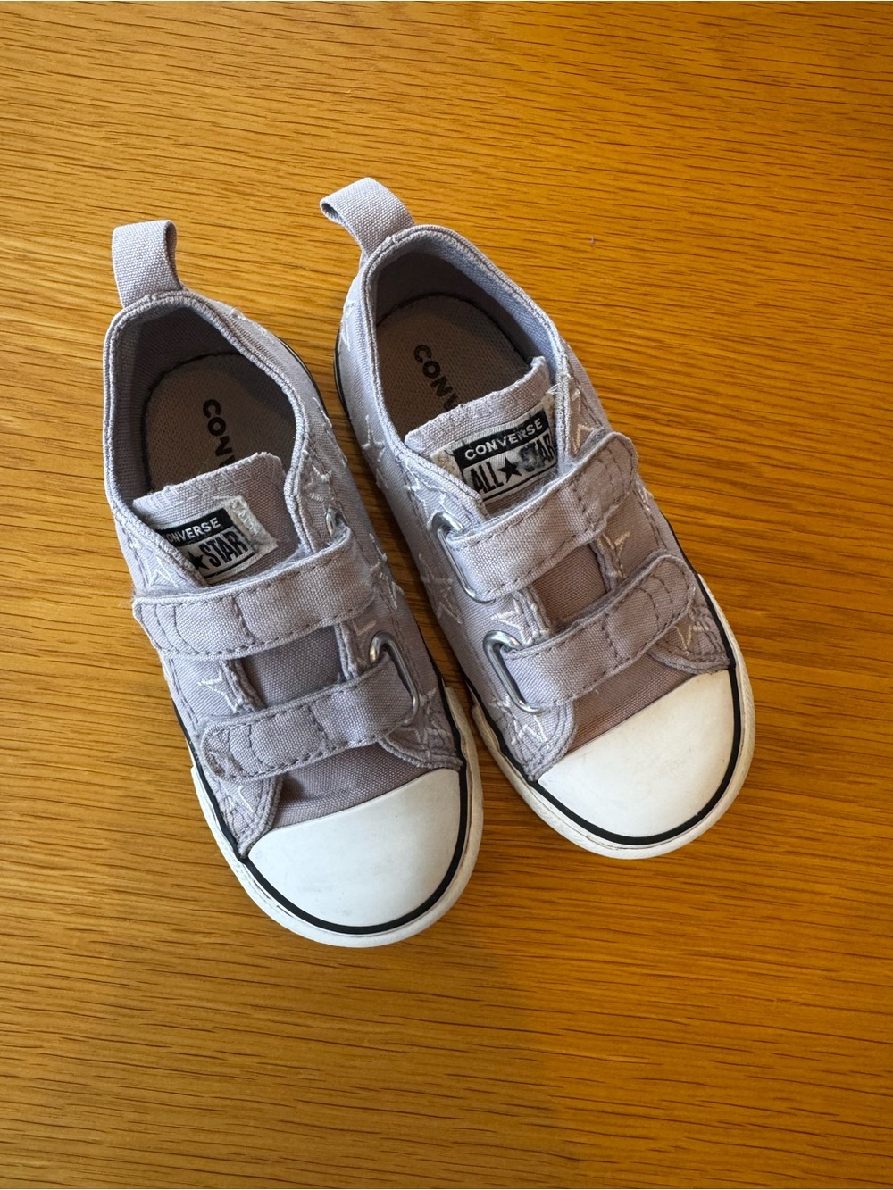 Converse Kids' Purple Stars All Star Velcro Sneakers